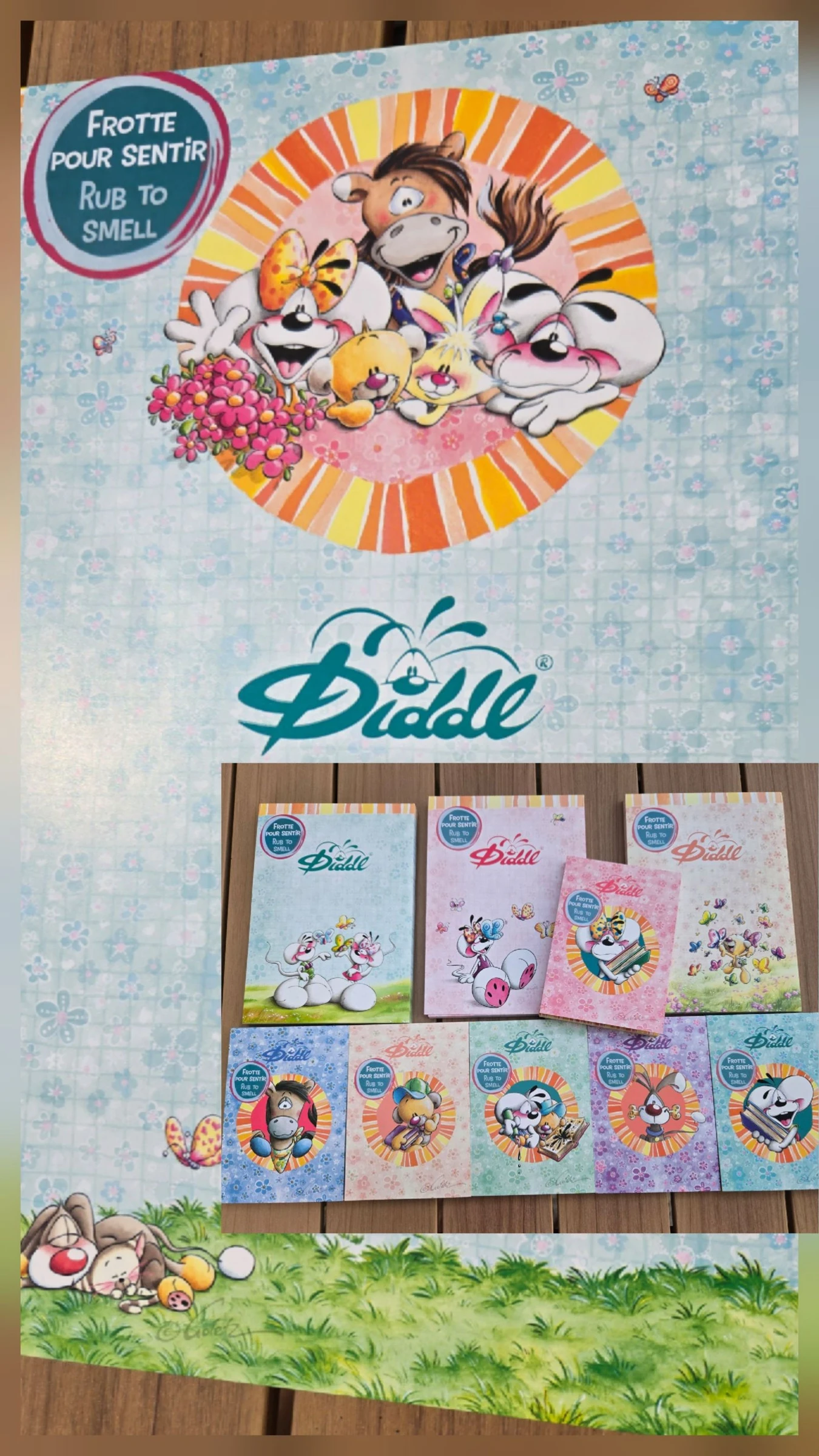 Lot de 10 feuilles Diddl collection summer 2026